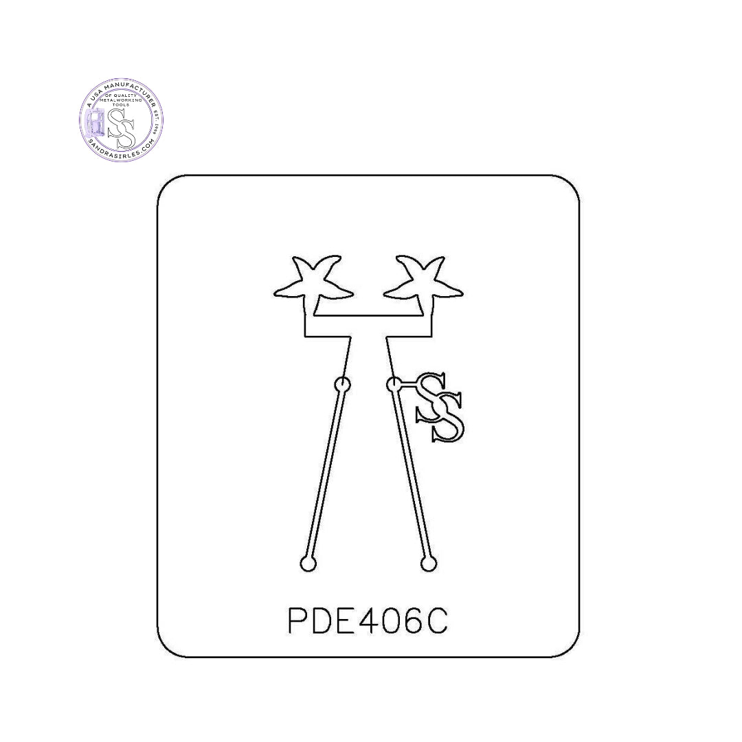 PANCAKE DIE PDE406C SM. EARRINGS STARFISH
